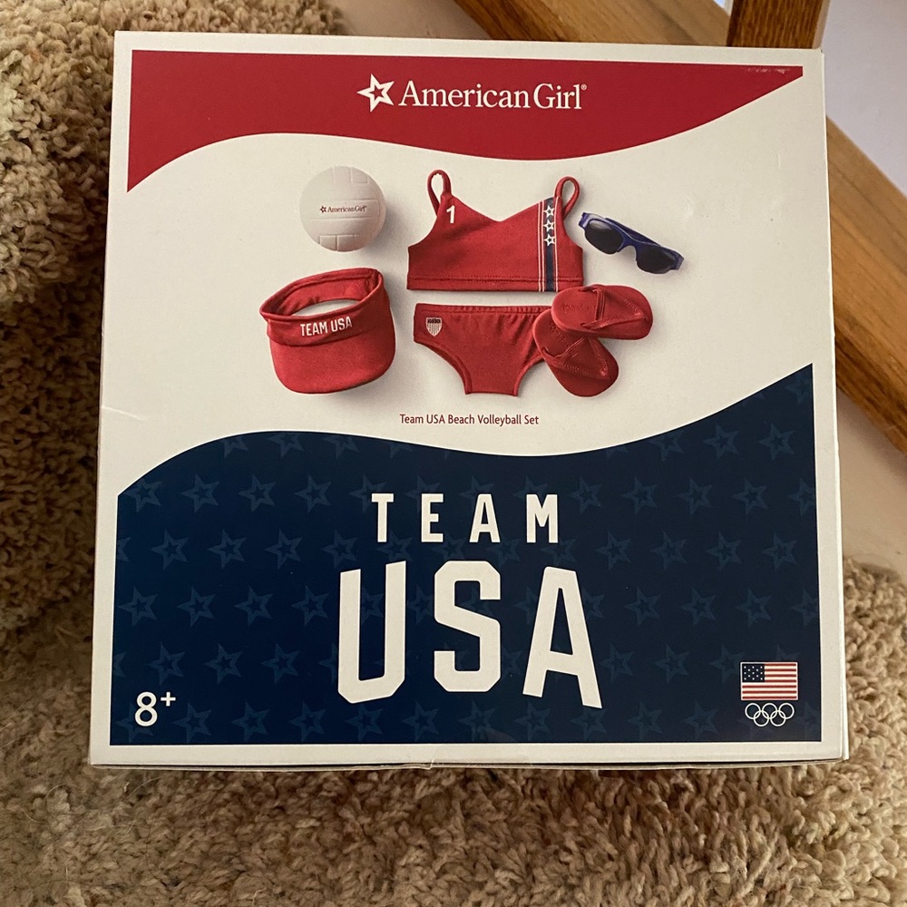 AMERICAN GIRL USA TEAM BEACH VOLLEYBALL SET / NEW IN BOX